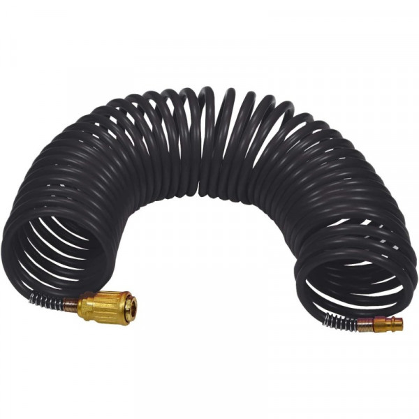 Tubo per aria compressa Stanley spiralato con attacco  baionetta  6x8mm 15 mt 