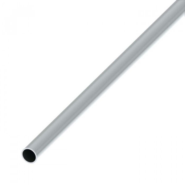 Profilo Rotondo Alfer in Alluminio Cromato, Diametro 10 mm, Lunghezza 100 cm