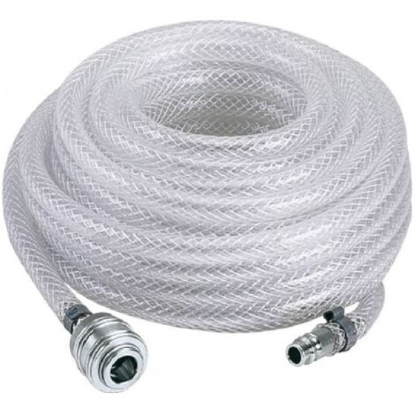 Tubo in gomma trasparente armato 6X11 mm  7.5mt