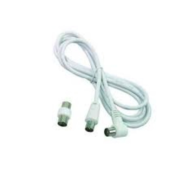Prolunga antenna tv maschio/femmina bianco mt.2,5