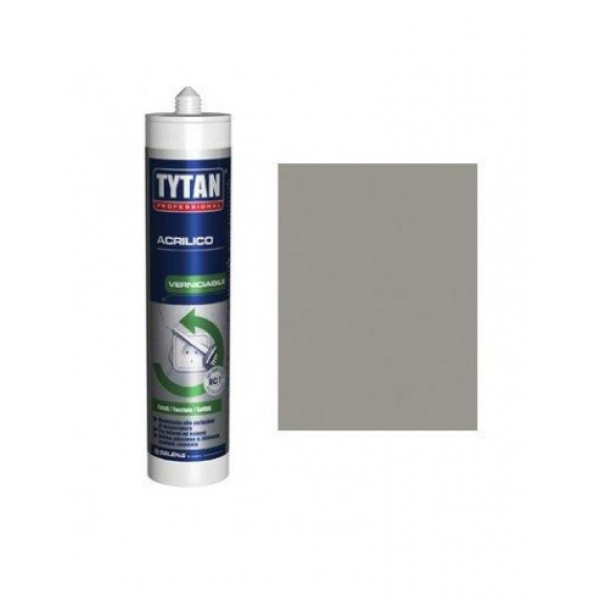 Silicone Acrilico Tytan Verniciabile - 300 ml Grigio