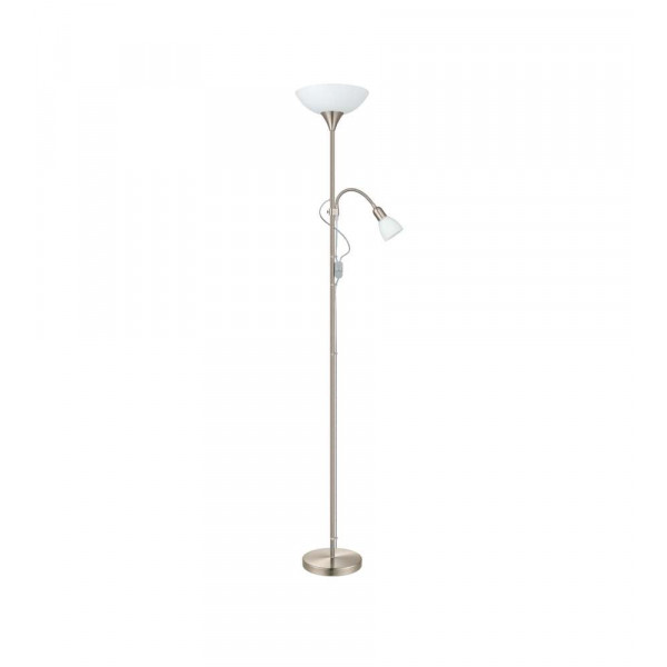 Piantana Up2 con lampada lettura 100W nickel