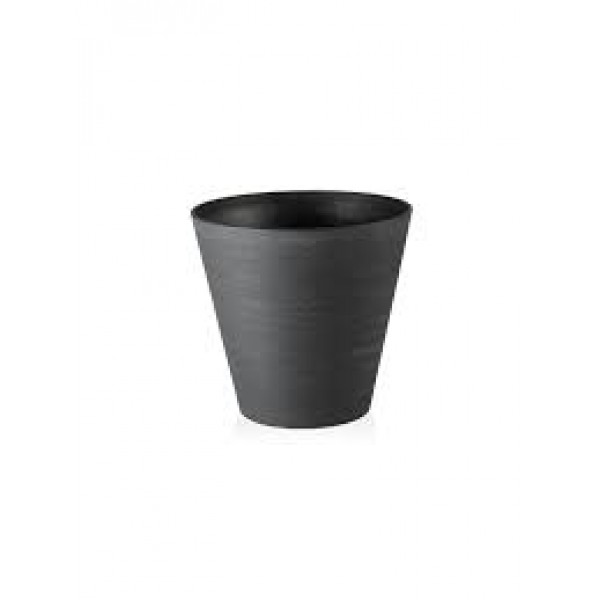 Vaso Teraplast Hoop Black 25 cm  