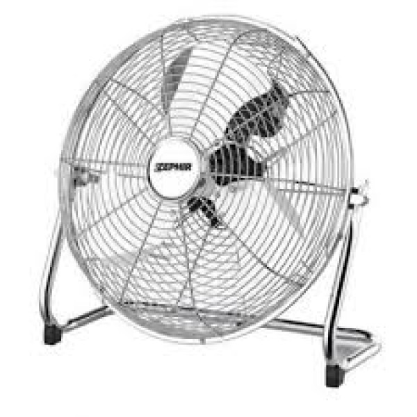 Zephir ventilore industriale ad alta velocita 120w 3 velocità diametro 45cm in acciaio cromato 
