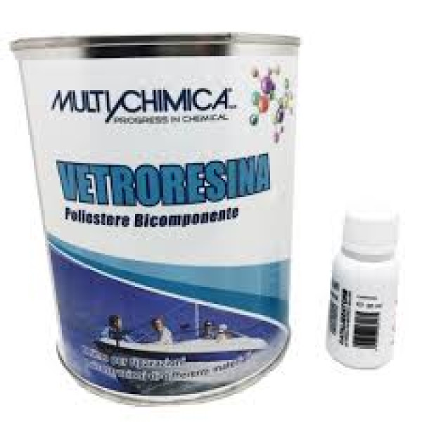 Vetroresina Poliestere Bicomponente flacone da  750 ml