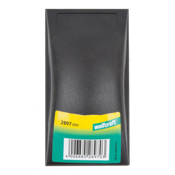Wolfcraft Tampone gomma per carta abrasiva 130x70x32mm