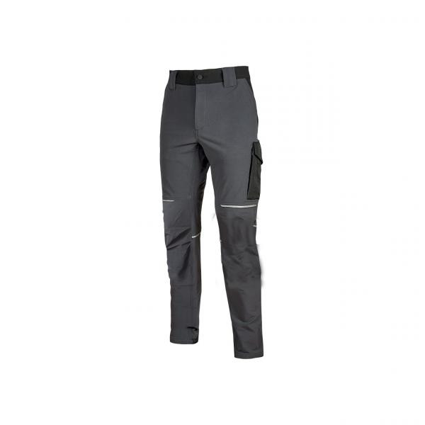 Pantaloni da lavoro u-power mod. world colore black carbon stretch XL