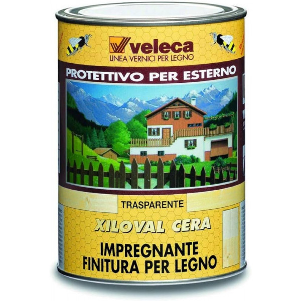 VELECA XILOVAL CERA NOCE MEDIO FLACONE DA 1 LT 