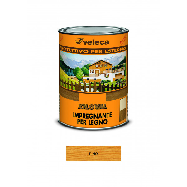  Xiloval Pino Impregnante Protettivo Veleca Flacone da 5 lt 
