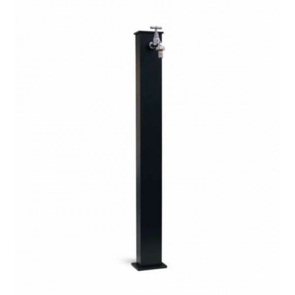 Fontana York nera in metallo 11x8x83 Kam