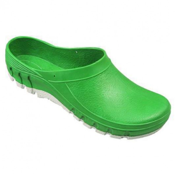 zoccoli pvc verde caloscie suola rigida N.39-40